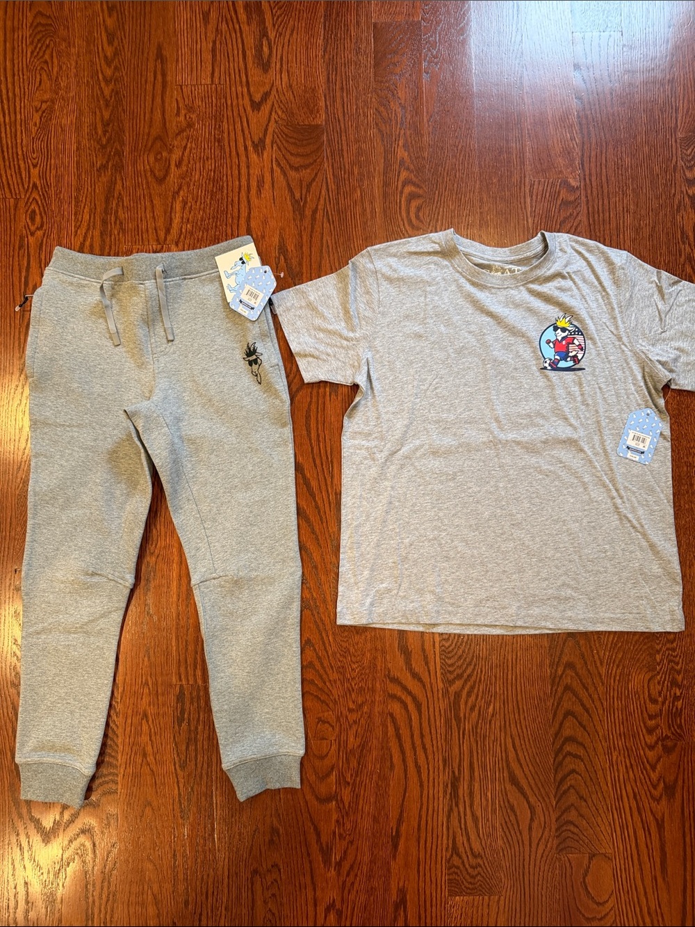 Kids Goat USA Gray Sweatpants and Tee Set - Comfortable Everyday Bottoms